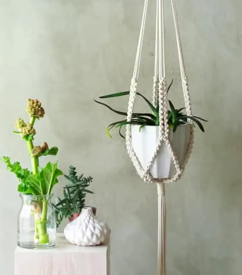 Łatwy sposób na piękny kwietnik makrama. Zrób go sama bez stresu!