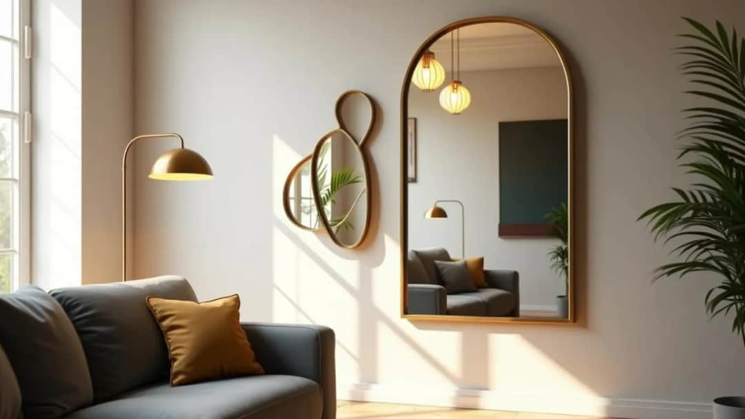 Idealna wysokość lustra w salonie. Prosty trik, który zmieni wnętrze